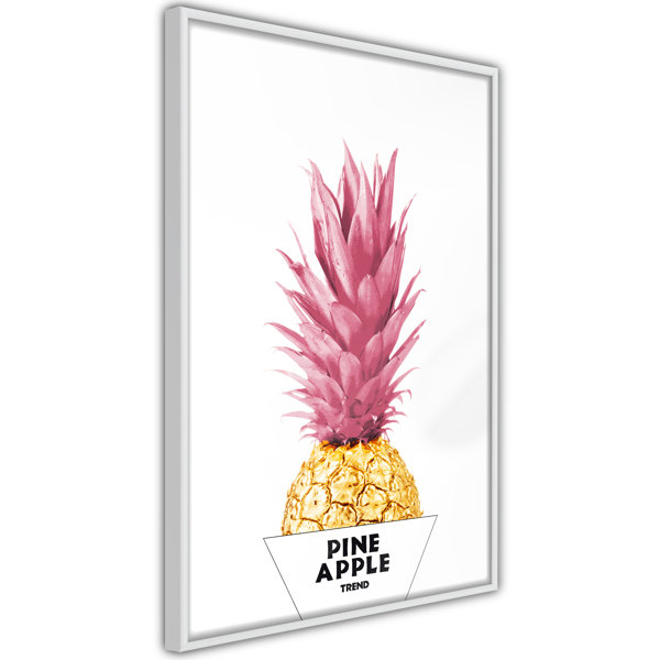 Sansibar Home Gerahmtes Poster Trendy Pineapple Wayfair De